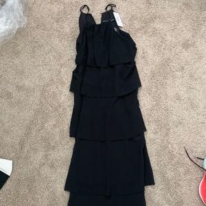 Hyfve black tiered maxi dress